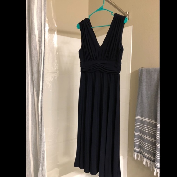 Suzi Chin for Maggy Boutique Navy Dress - Picture 3 of 6